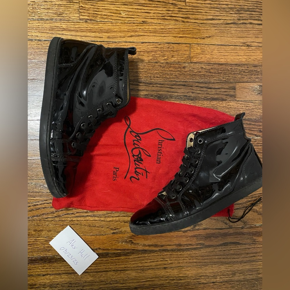 Louboutin Bip Bip Patent Sneaker